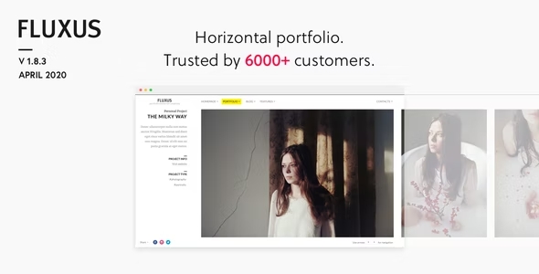 Tema WordPress - Fluxus - Tema de portfólio para fotógrafos
